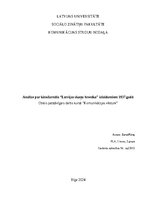 Research Papers 'Analīze par kinožurnāla “Latvijas skaņu hronika” izlaidumiem 1937.gadā', 1.