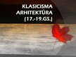 Presentations 'Klasicisma arhitektūra', 1.