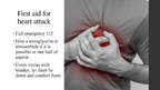Presentations 'First Aid for Heart Attack and Stroke', 7.