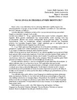 Essays 'Latviešu identitāte', 1.