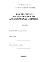 Research Papers 'Pamatlīdzekļu nolietojums un to aprēķināšanas metodes', 1.