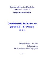 Research Papers 'Conditionals, Infinitive or Gerund & The Passive Voice', 1.