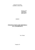 Research Papers 'Publiskās pārvaldes reformasASV civildienests', 1.