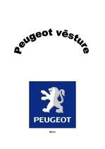 Research Papers 'Automašīnas "Peugeot" vēsture', 1.