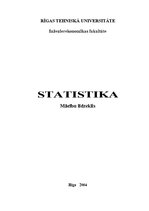Research Papers 'Statistika. Mācību līdzeklis', 1.