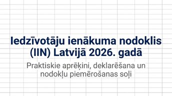 Presentations 'Iedzīvotāju ienākuma nodoklis (IIN) Latvijā 2026. gadā', 1.