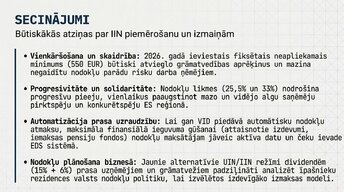 Presentations 'Iedzīvotāju ienākuma nodoklis (IIN) Latvijā 2026. gadā', 11.