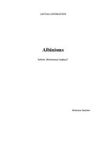 Research Papers 'Albīnisms', 1.