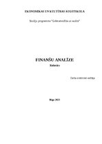 Research Papers 'SIA “Finance and Accounting Services”  finanšu analīze', 1.