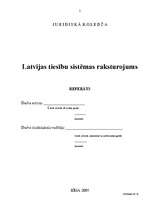 Research Papers 'Latvijas tiesību sistēmas raksturojums', 2.
