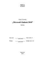 Summaries, Notes 'Microsoft Outlook 2010', 1.