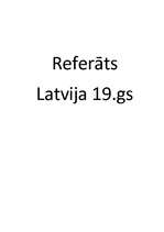 Summaries, Notes 'Latvija 19.gs.', 1.