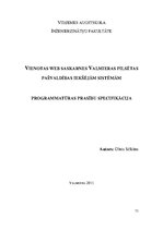 Term Papers 'Vienota WEB saskarne Valmieras pilsētas pašvaldības iekšējām sistēmām', 73.