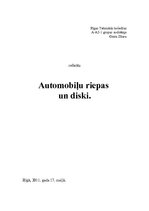 Research Papers 'Riepas un diski', 1.