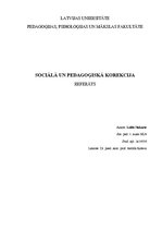 Research Papers 'Sociālā un pedagoģiskā korekcija', 1.