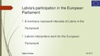 Presentations 'European Parliament. Eiropas Parlaments', 6.