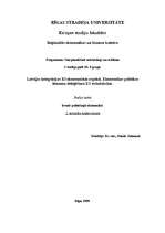 Summaries, Notes 'Latvijas integrācijas ES ekonomiskie aspekti. Ekonomikas politikas lēmumu deleģē', 1.