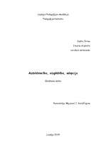 Research Papers 'Aizbildniecība, aizgādnība un adopcija', 1.