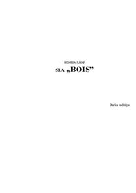 Business Plans 'Projektēšanas firma SIA "Bois"', 1.