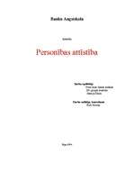 Research Papers 'Personības analīze', 1.