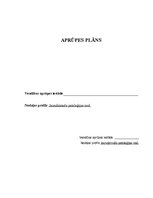 Practice Reports 'Aprūpes plāns', 1.