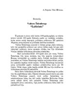 Research Papers 'Valtera Šelenberga "Labirints"', 1.