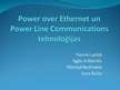 Research Papers 'Power over Ethernet un Power Line Communications tehnoloģijas', 16.