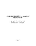 Essays 'Mediācija', 1.