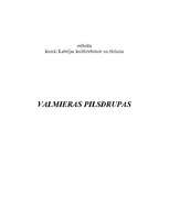 Research Papers 'Valmieras pilsdrupas', 1.