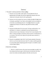 Summaries, Notes 'Economics Concepts for the Social Sciences Economics without Apology', 3.