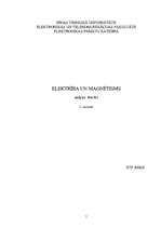 Summaries, Notes 'Elektrība un magnētisms', 1.