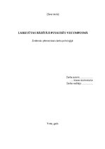 Research Papers 'Labizjūtas rādītāji pusaudžu vecumāposmā', 1.