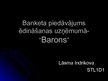 Presentations 'Banketa piedāvājums uzņēmumā "Barons"', 1.
