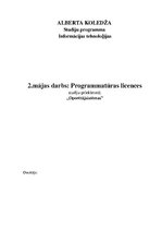 Presentations 'Programmatūras licences', 1.