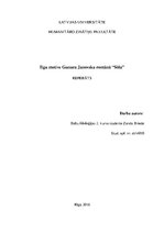 Essays 'Ilgu motīvs Gunara Janovska romānā "Sōla"', 1.