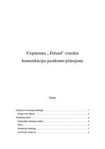Research Papers 'Uzņēmuma "Fitland" vizuālās komunikācijas pasākumu plānojums', 1.