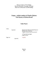 Research Papers 'Linguo-Stylistic Analysis of Charles Dickens "The Mystery of Edwin Drood"', 1.