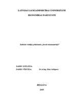 Research Papers 'Ekonometrijas būtība un pielietojamās formulas', 1.