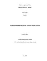 Research Papers 'Konkurence starp Latvijas un ārzemju tūroperatoriem', 1.