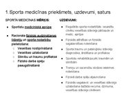 Presentations 'Sporta medicīna. Konspekts ieskaitei treneriem', 2.