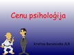 Presentations 'Cenu psiholoģija', 1.