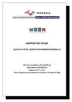 Practice Reports 'Qyality hotel Sainte-Catherine Bordeaux', 1.