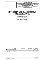 Samples 'Integrētā vadības sistēmas rokasgrāmata', 1.