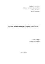 Summaries, Notes 'Dobeles pilsētas teritorijas plānojums, 2007.-2019.', 1.