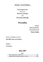 Research Papers 'Personība', 1.