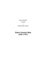 Essays 'Johans Sebastians Bahs', 1.