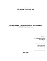 Research Papers 'Netradicionālās reliģiskās kustības, sektas un kulti', 1.