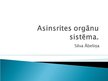 Presentations 'Asinsrites orgānu sistēma', 1.