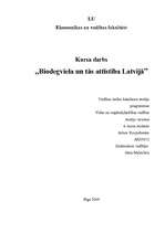 Research Papers 'Biodegviela un tās attīstība Latvijā', 1.