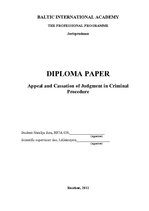 Term Papers 'Sprieduma pārsūdzēšana apelācijas un kasācijas kārtībā kriminālprocesā', 5.